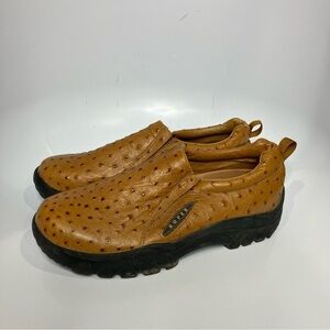 Roper Cotter‎ Ostrich print casual loafers slip on sneakers size men’s 10.5